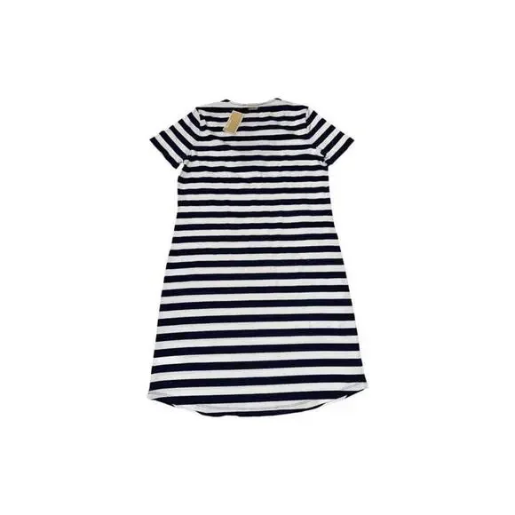 Michael Kors Dress womens small jersey blue white stripe lace up sailor womens - Picture 4 of 4